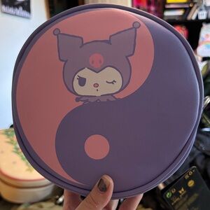 Purple and Pink Character Round Bag